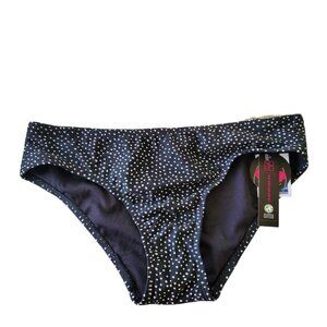 No Boundaries Black White Polka Dot Hipster Bikini Bottom Size M (7-9)